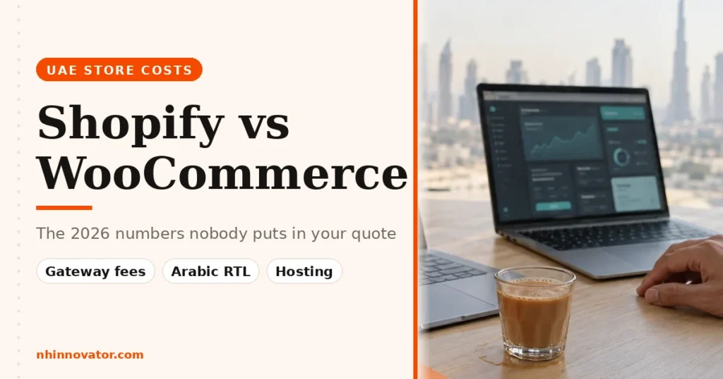 Shopify vs WooCommerce UAE store costs, the numbers nobody quotes