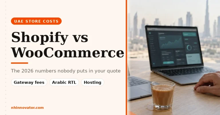 Shopify vs WooCommerce UAE store costs, the numbers nobody quotes